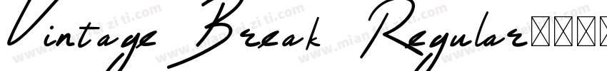 Vintage Break Regular字体转换